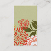 Eleganter neuer Blumen-Sommer-Frühling mit Blumen Visitenkarte (Rückseite)