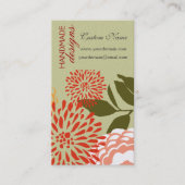 Eleganter neuer Blumen-Sommer-Frühling mit Blumen Visitenkarte (Vorderseite)