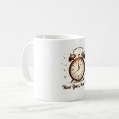 Eleganter Neujahrs-Neue-Mich-Becher Kaffeetasse (Vorderseite Links)