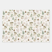 Eleganter neutraler Weihnachtskalender Geschenkpapier Set (Vorderseite)