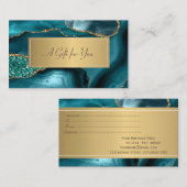 Eleganter New Luxury Emerald Green Glitzer Rabattkarte (Vorne/Hinten)