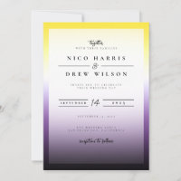Eleganter nicht binärer Pride Hochzeit