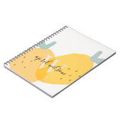 Eleganter Niedlich-Gelber Zitronenfrüchtezitrus he Notizblock (Linke Seite)