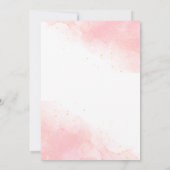 Eleganter niedlich rosa Blütenschmetterling 25. Ge Einladung (Rückseite)