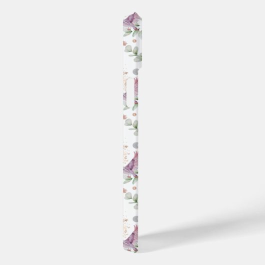 Eleganter Niedlich rosa Wildblume Bird Custom Case-Mate iPhone Hülle (Rückseite / Rechts)