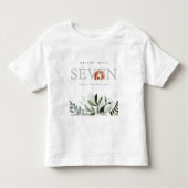 Eleganter Niedlicher Boho Lion Foliage 7. Kleinkind T-shirt (Vorderseite)