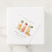 Eleganter Niedlicher Fruchtcocktail Orange Paare D Geschenkanhänger (Beispiel)