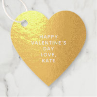 Eleganter, niedlicher Goldherz nach Valentinstag