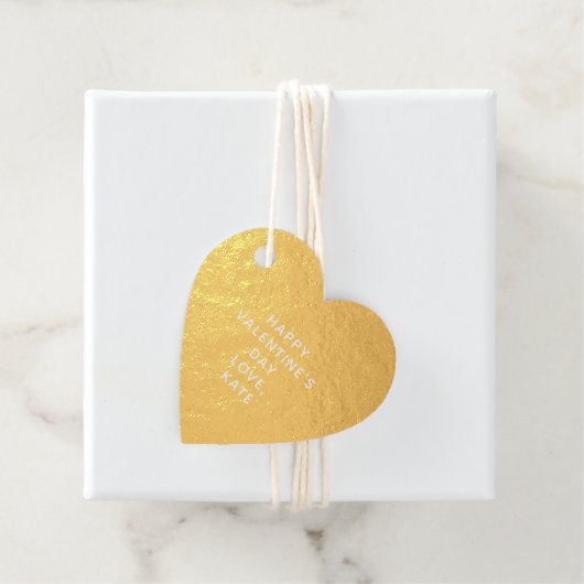 Eleganter, niedlicher Goldherz nach Valentinstag Geschenkanhänger (Mit Box)