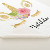 Eleganter, niedlicher, hübscher Glitzer Sherpadecke (3/4)