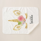 Eleganter, niedlicher, hübscher Glitzer Sherpadecke (Vorderseite (Horizontal))