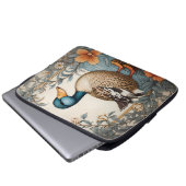 Eleganter Niedlicher Klumpen Vintag floraler Duck Laptopschutzhülle (Vorne Knopf)