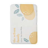 Eleganter Niedlicher Lemon Abstrakt Bold Fruity Ci Badematte (Vorderseite Vertikal)