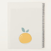 Eleganter Niedlicher Lemon Abstrakt Bold Fruity Ci Planer (Rückseite)