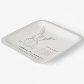 Eleganter Niedlicher, sonniger Rosa Kindergeburtst Pappteller (Gewinkelt)