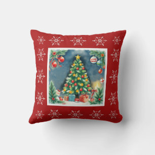 Eleganter Niedlicher stilvoller moderner Winterwei Kissen