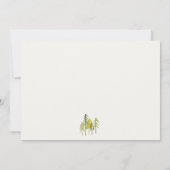 Eleganter Niedlicher Woodland Fun Party Fox Kinder Mitteilungskarte (Rückseite)