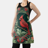 Eleganter Northern Kardinal William Morris Inspiri Schürze (InSitu)