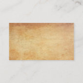 Eleganter Nostalgischer Altpapier sieht Beruflich Visitenkarte (Rückseite)