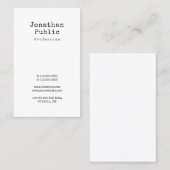 Eleganter nostalgischer Entwurf sauberes Visitenkarte (Vorne/Hinten)