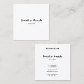 Eleganter Nostalgischer Klassiker Alter Englischer Quadratische Visitenkarte (Vorne/Hinten)