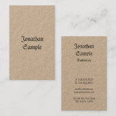 Eleganter nostalgischer Retro Vintager wirklicher Visitenkarte (Vorne/Hinten)