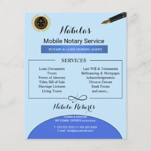 Eleganter Notar Kreditunterzeichnungsagentur himme Flyer