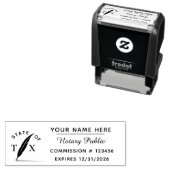 Eleganter Notar öffentlicher Stempel individuell (Beispiel)