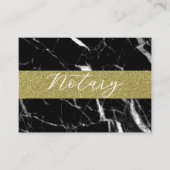 Eleganter Notar-Script-Glitzer aus schwarzem Marmo Visitenkarte (Vorderseite)