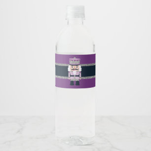 Eleganter Nussknacker-Wasser-Flaschen-Aufkleber Wasserflaschenetikett