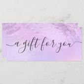 Eleganter Obre Glitzer Marmor Makeup Künstler (Vorne/Hinten)