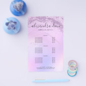 Eleganter Obre Glitzer Marmor Makeup Künstler Flyer (Einzeln)