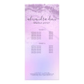 Eleganter Obre Glitzer Marmor Makeup Künstler Werbekarte (Hinten)