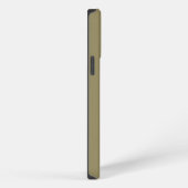 Eleganter Olive Green personalisierter Name iPhone Hülle (Rechte Seite)