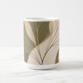 Eleganter Olivenzweig-Abstrakt Kaffeetasse (Mittel)