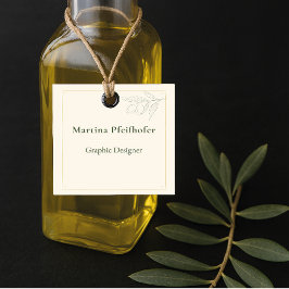 eleganter Olivenzweig Geschenkanhänger