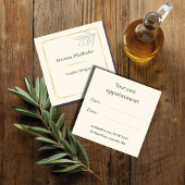 eleganter Olivenzweig Terminkarte