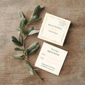 eleganter Olivenzweig Terminkarte