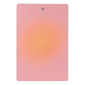 Eleganter Ombre Blush Pink - Innenarchitekt Mini Klemmbrett (Rückseite)