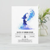 Eleganter Online Magical Birthday Einladung (Stehend Vorderseite)