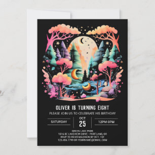 Eleganter Online-Woodland-Geburtstag Einladung