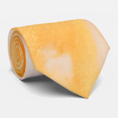 Eleganter orange-goldener Marmor Krawatte (Gerollt)