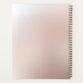 Eleganter Orange Peach Floral Planner Planer (Rückseite)