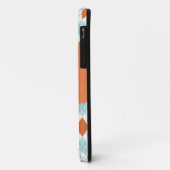 Eleganter Orange Raute Muster Vater Case-Mate iPhone Hülle (Hinten/Links)