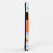 Eleganter Orange Raute Muster Vater Case-Mate iPhone Hülle (Hinten/Rechts)