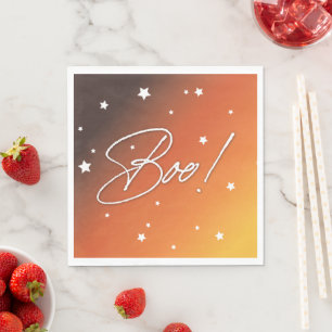 Eleganter orangefarbener Sonnenuntergang/Weihnacht Serviette