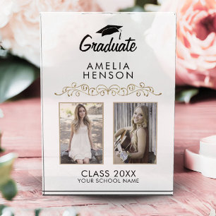 Eleganter Ornament-Abschluss Keepake 2 Fotoblock