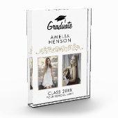 Eleganter Ornament-Abschluss Keepake 2 Fotoblock (Links)