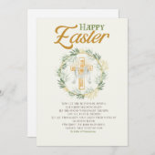Eleganter Ostergruß Feiertagskarte (Vorne/Hinten)