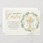 Eleganter Ostergruß Feiertagskarte (Vorne/Hinten)